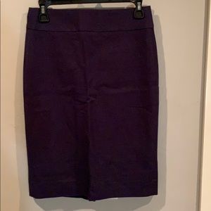 Navy pencil skirt